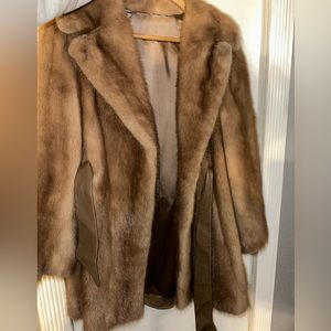 REAL fur coat - size medium